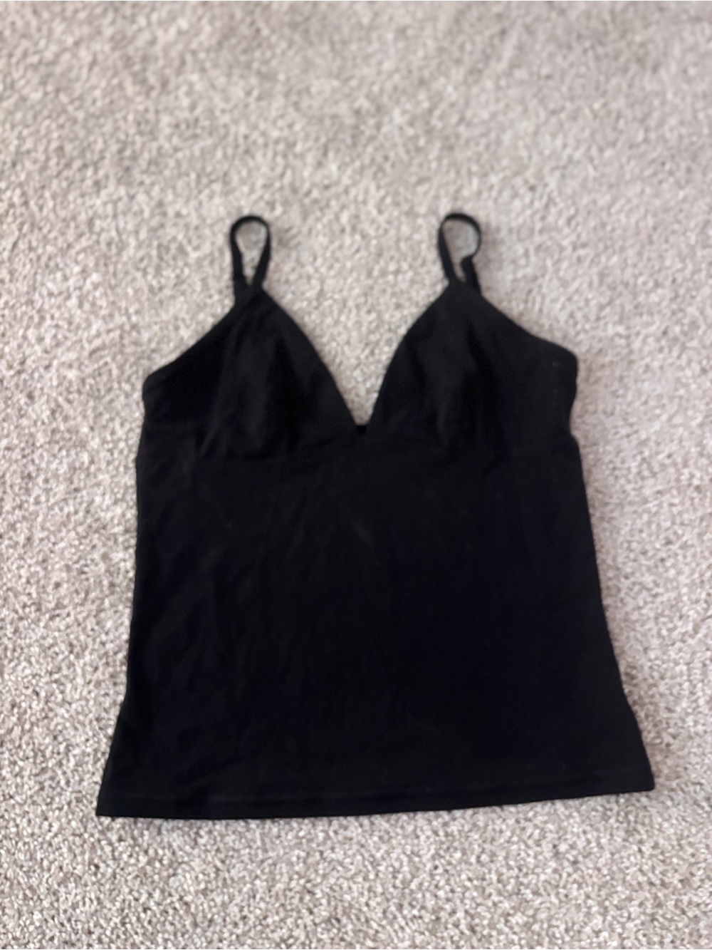 Aritzia Black V-Neck Camisole Tank